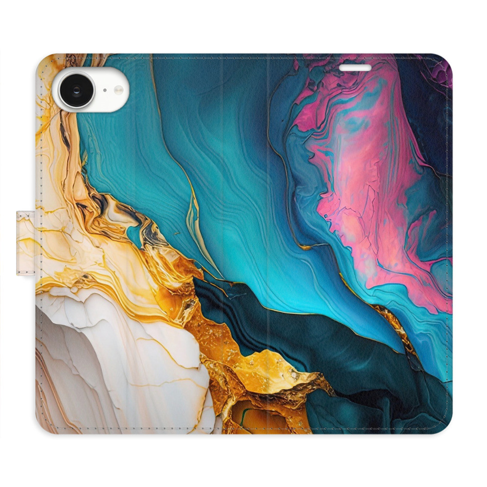 Flipové puzdro iSaprio - Colourful Marble - iPhone 16e