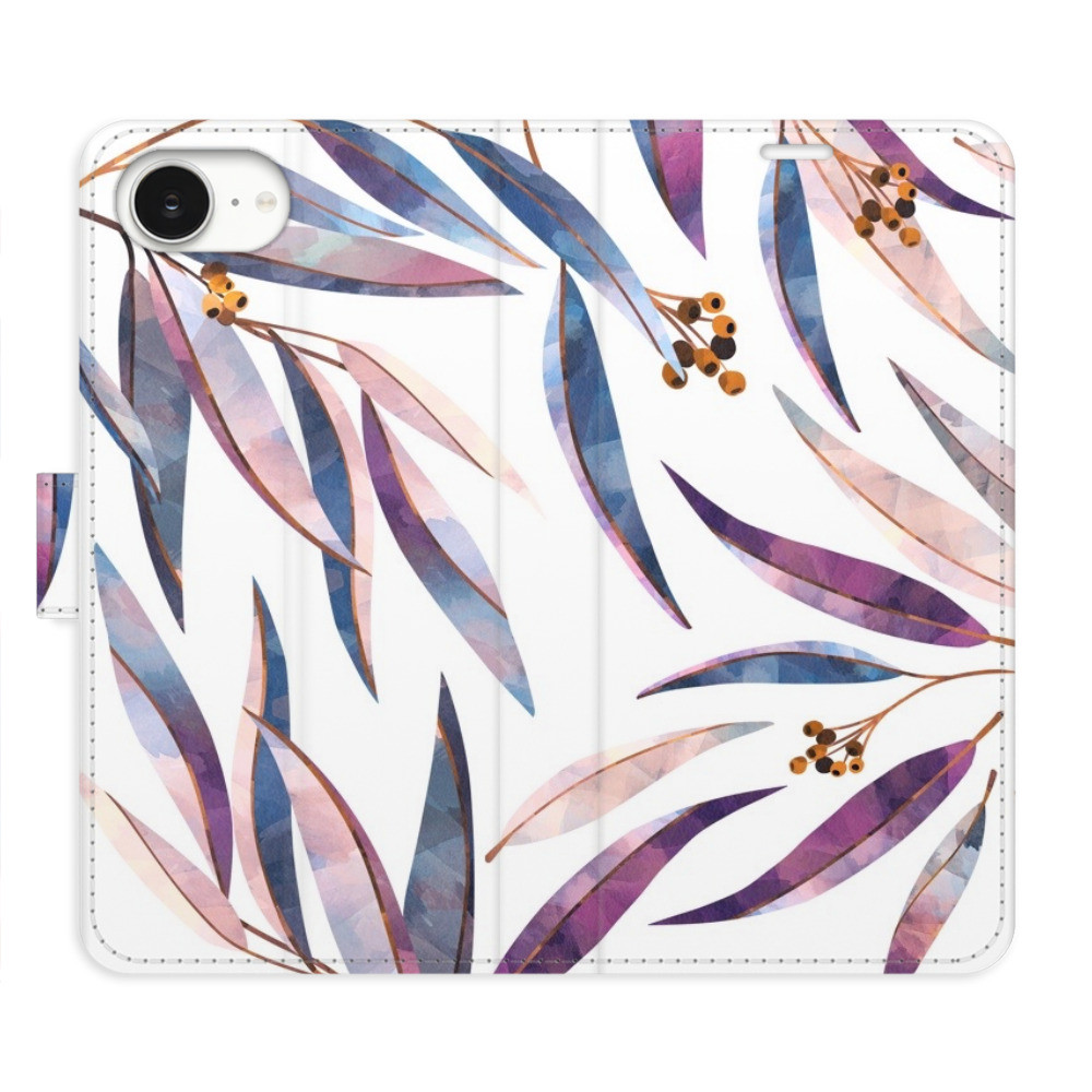 Flipové puzdro iSaprio - Ornamental Leaves - iPhone 16e