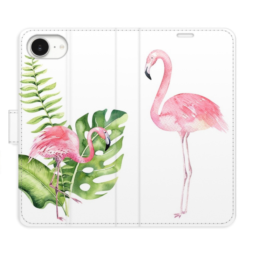 Flipové puzdro iSaprio - Flamingos - iPhone 16e