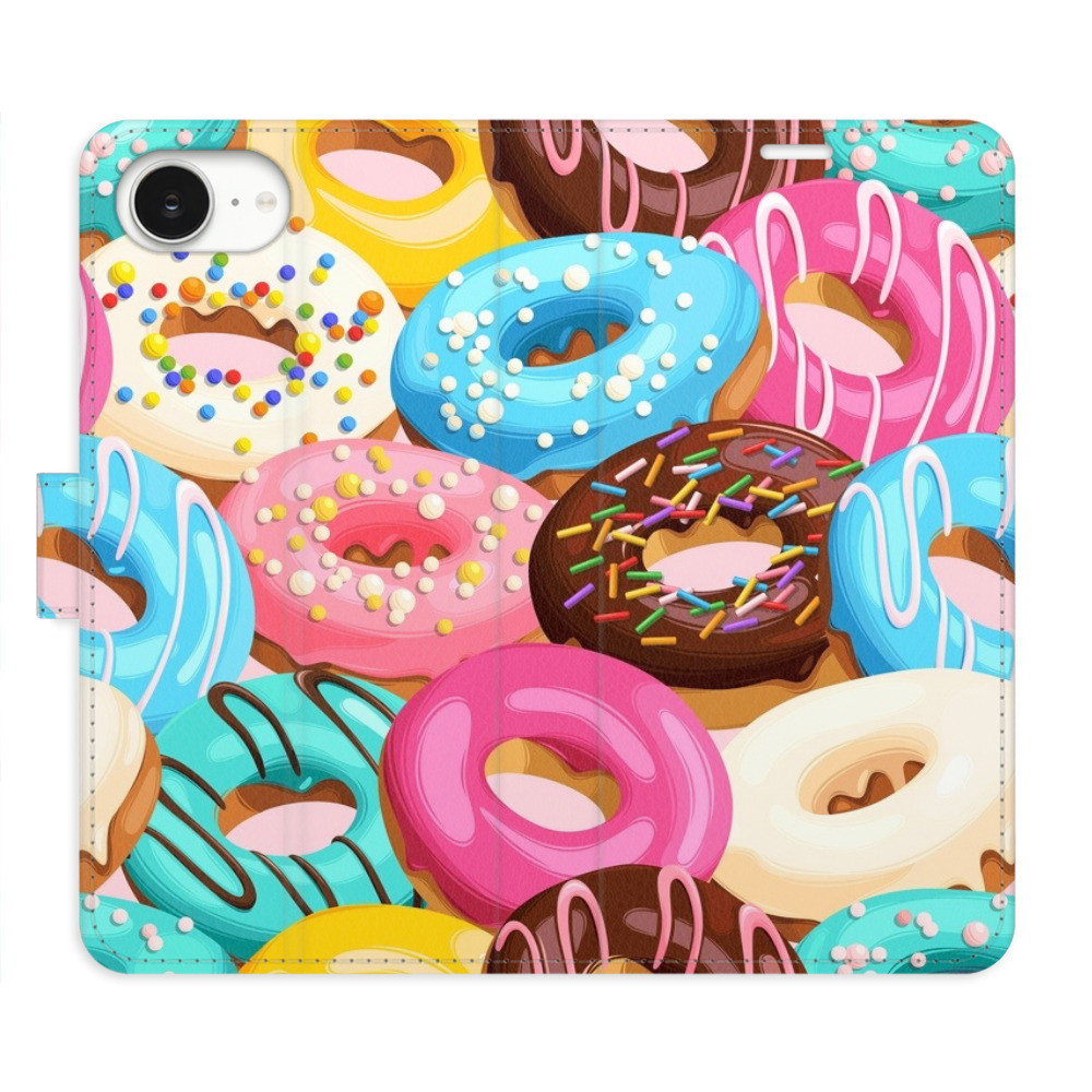 Flipové puzdro iSaprio - Donuts Pattern 02 - iPhone 16e