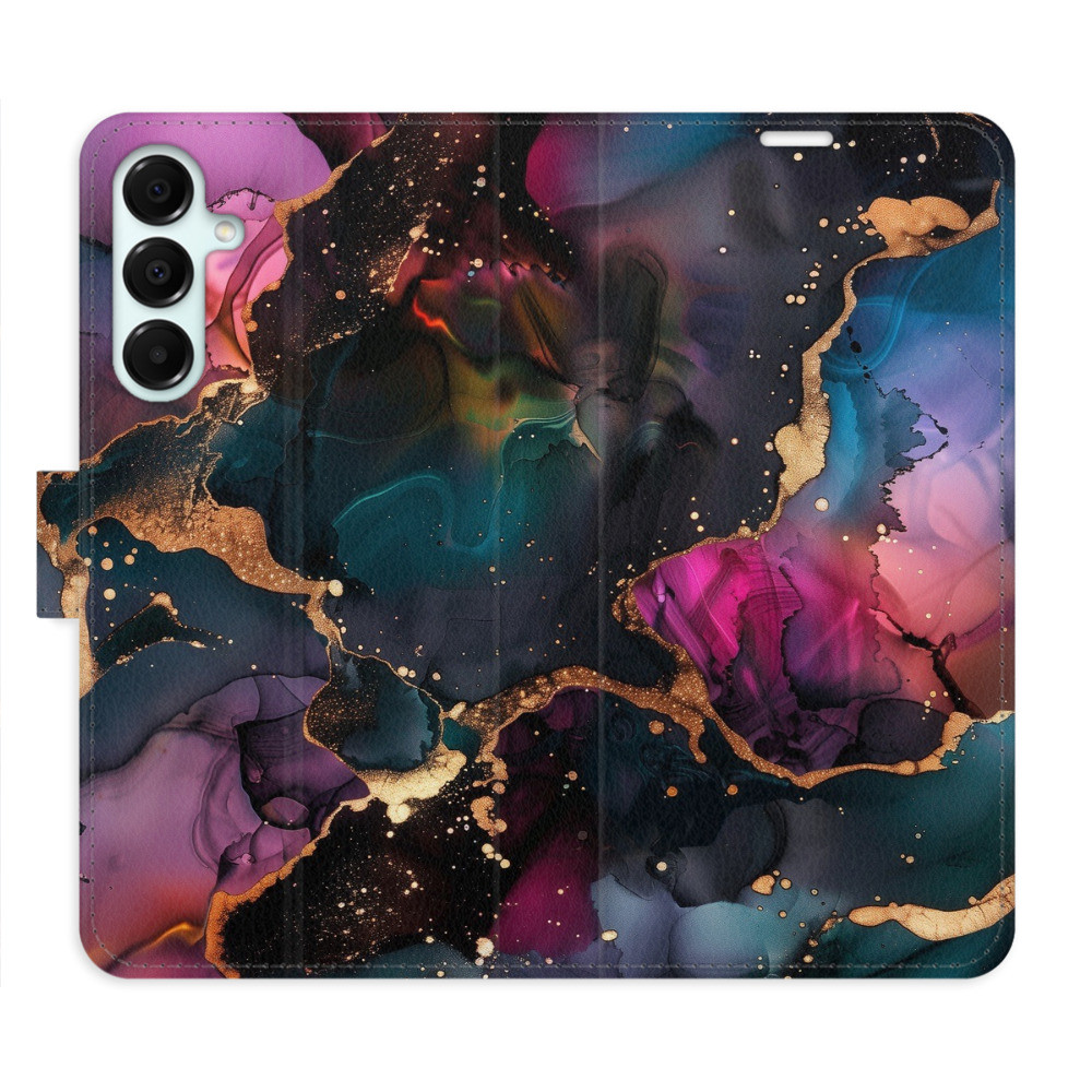 Flipové puzdro iSaprio - Dark Marble - Samsung Galaxy A16 5G