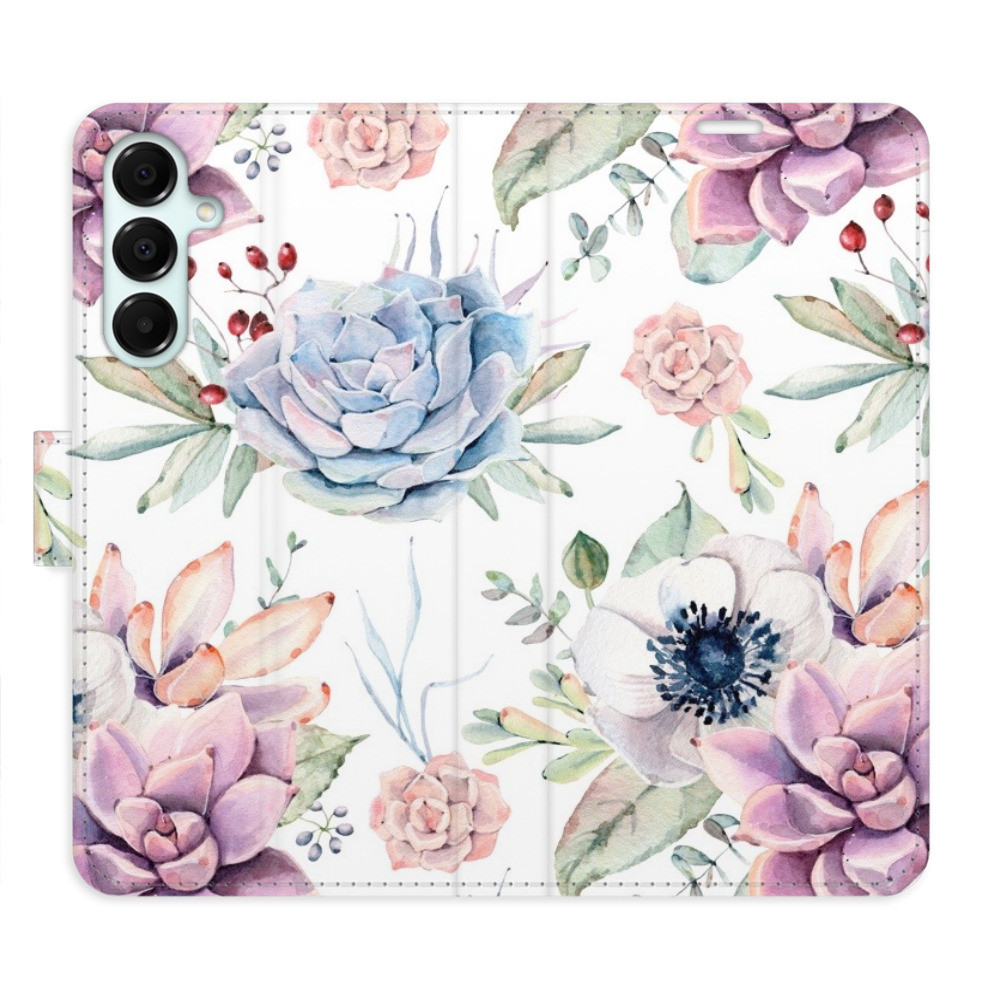 Flipové puzdro iSaprio - Succulents Pattern - Samsung Galaxy A16 5G