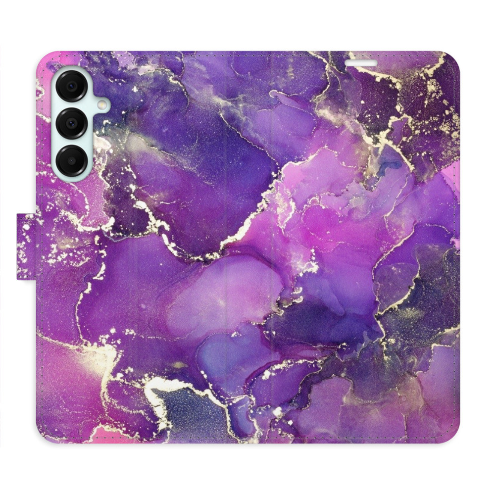 Flipové puzdro iSaprio - Purple Marble - Samsung Galaxy A16 5G
