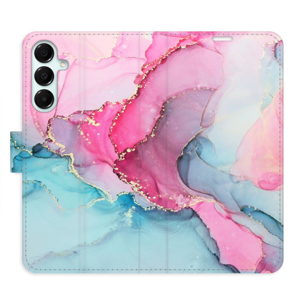 Flipové puzdro iSaprio - PinkBlue Marble - Samsung Galaxy A16 5G