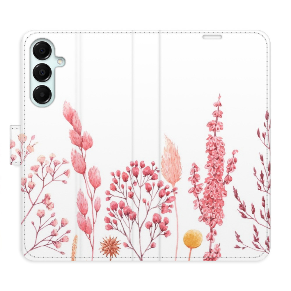 Flipové puzdro iSaprio - Pink Flowers 03 - Samsung Galaxy A16 5G