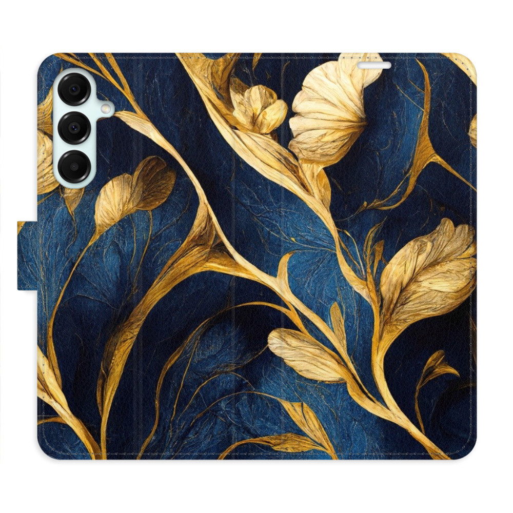 Flipové puzdro iSaprio - GoldBlue - Samsung Galaxy A16 5G