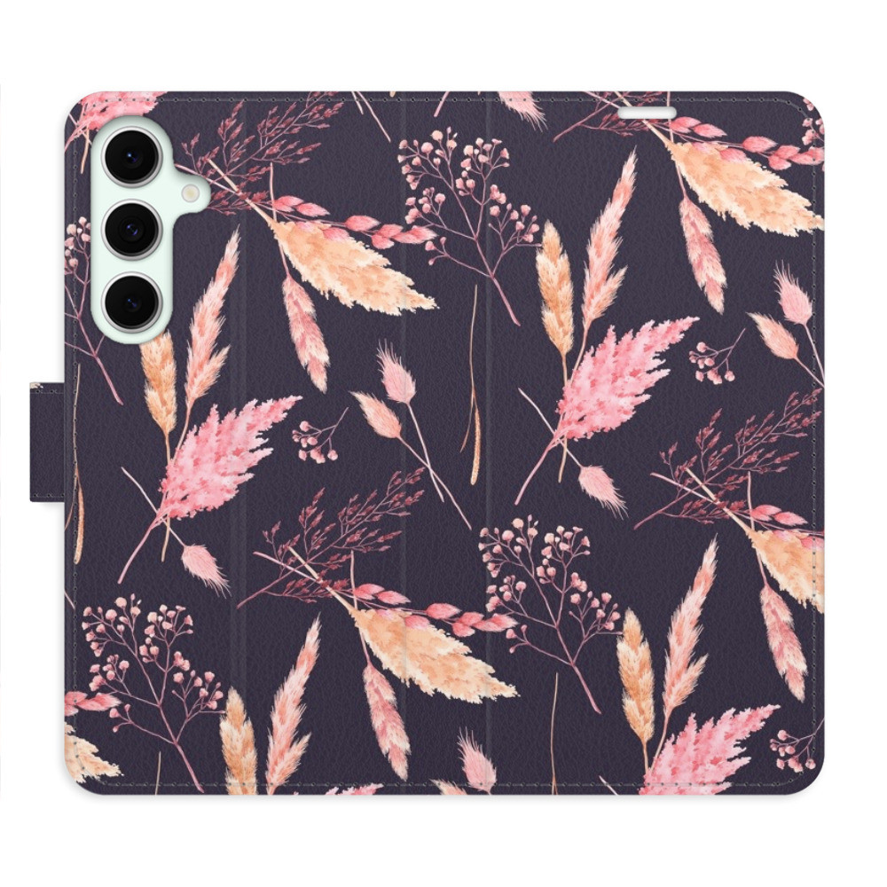 Flipové puzdro iSaprio - Ornamental Flowers 02 - Samsung Galaxy S24 FE