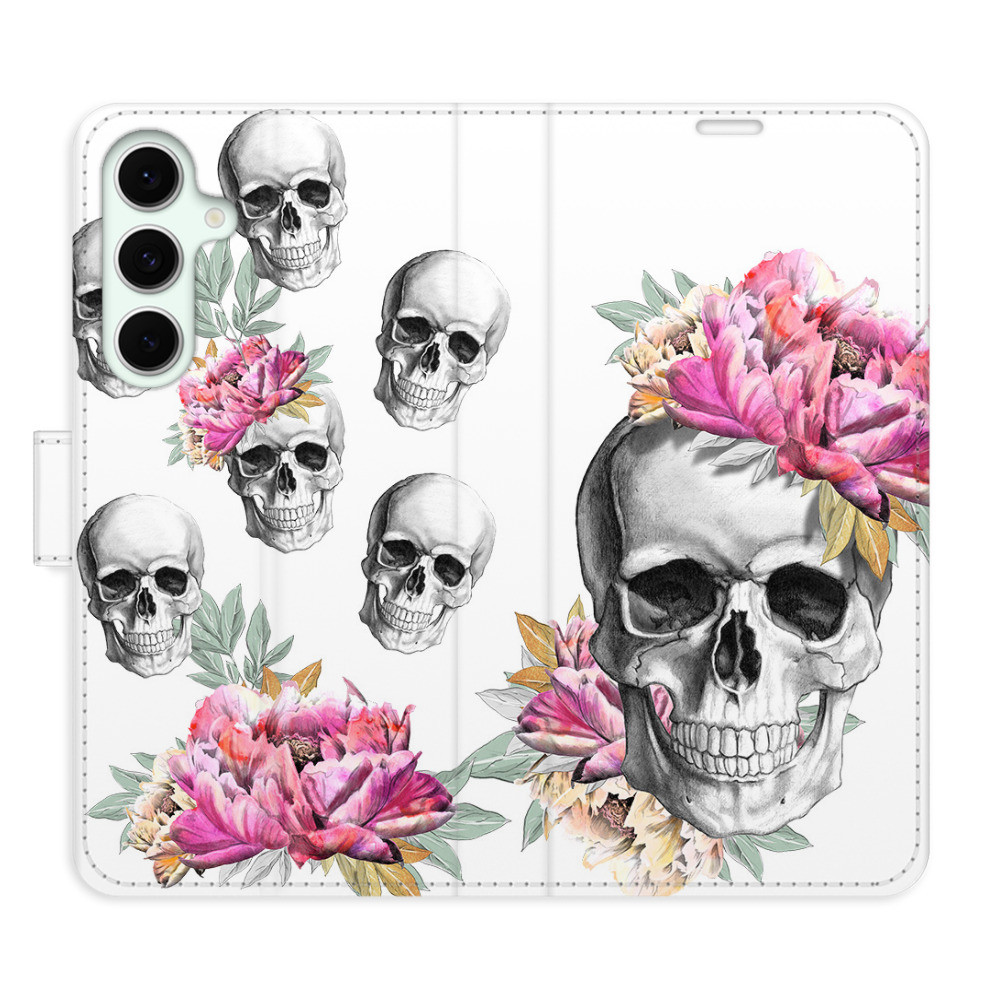 Flipové puzdro iSaprio - Crazy Skull - Samsung Galaxy S24 FE