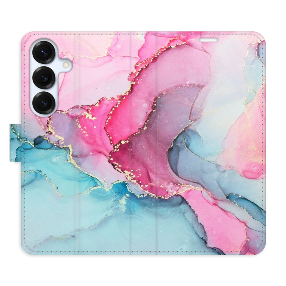 Flipové puzdro iSaprio - PinkBlue Marble - Samsung Galaxy S25