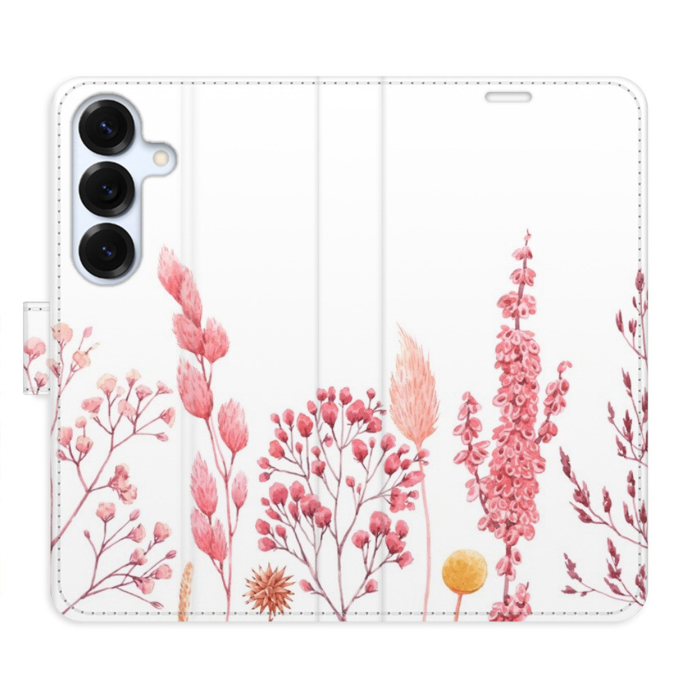 Flipové puzdro iSaprio - Pink Flowers 03 - Samsung Galaxy S25