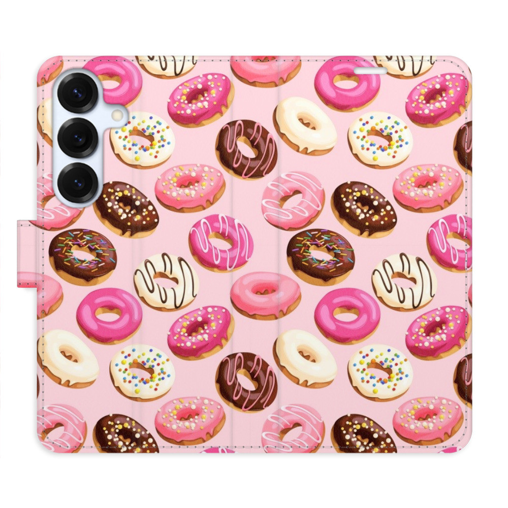 Flipové puzdro iSaprio - Donuts Pattern 03 - Samsung Galaxy S25