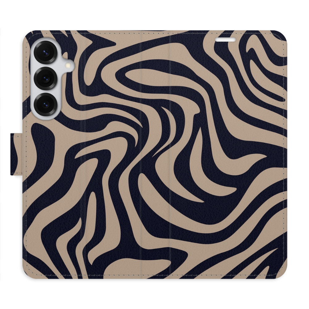 Flipové puzdro iSaprio - Zebra Black 02 - Samsung Galaxy S25+