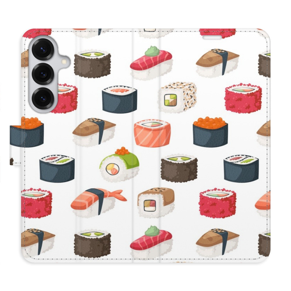Flipové puzdro iSaprio - Sushi Pattern 02 - Samsung Galaxy S25+