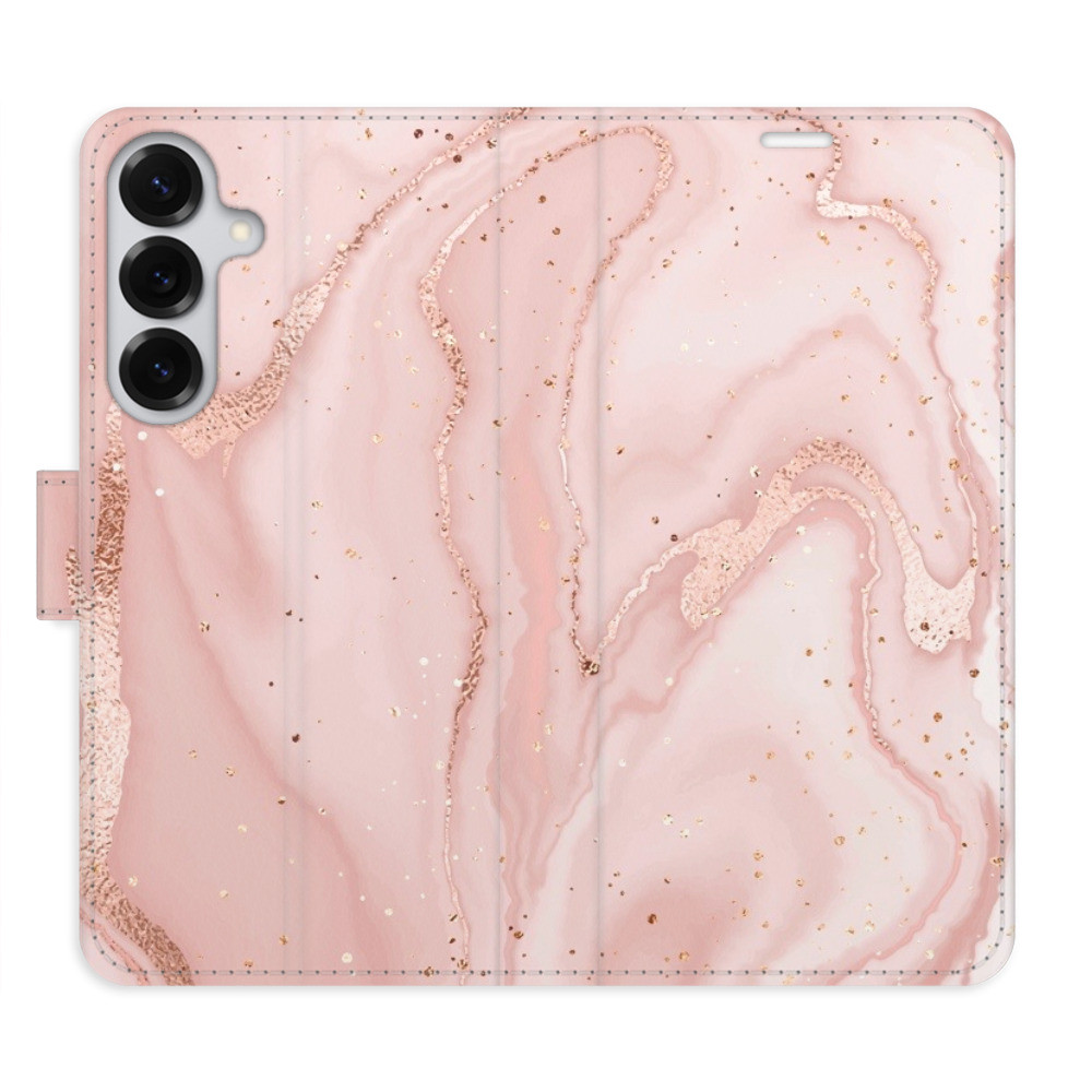 Flipové puzdro iSaprio - RoseGold Marble - Samsung Galaxy S25+