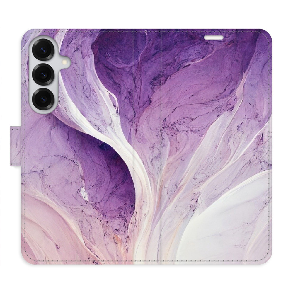 Flipové puzdro iSaprio - Purple Paint - Samsung Galaxy S25+