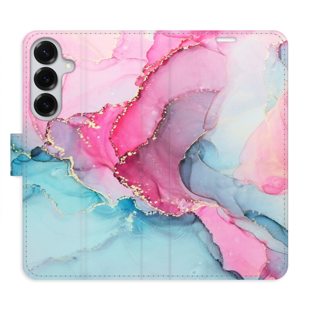 Flipové puzdro iSaprio - PinkBlue Marble - Samsung Galaxy S25+