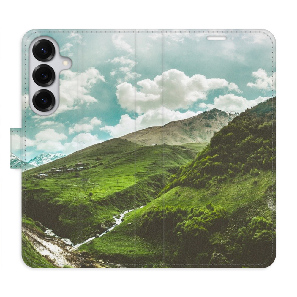 Flipové puzdro iSaprio - Mountain Valley - Samsung Galaxy S25+