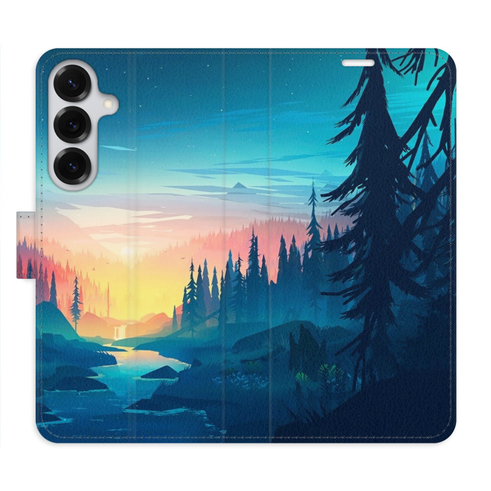 Flipové puzdro iSaprio - Magical Landscape - Samsung Galaxy S25+