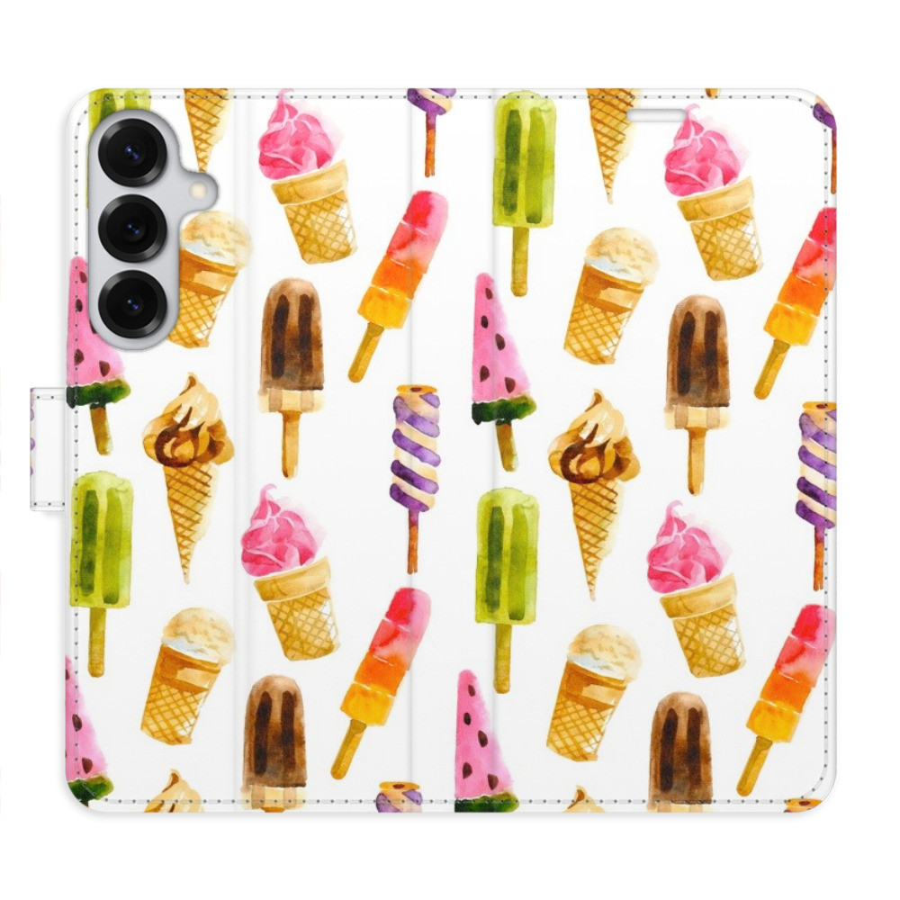 Flipové puzdro iSaprio - Ice Cream Pattern - Samsung Galaxy S25+