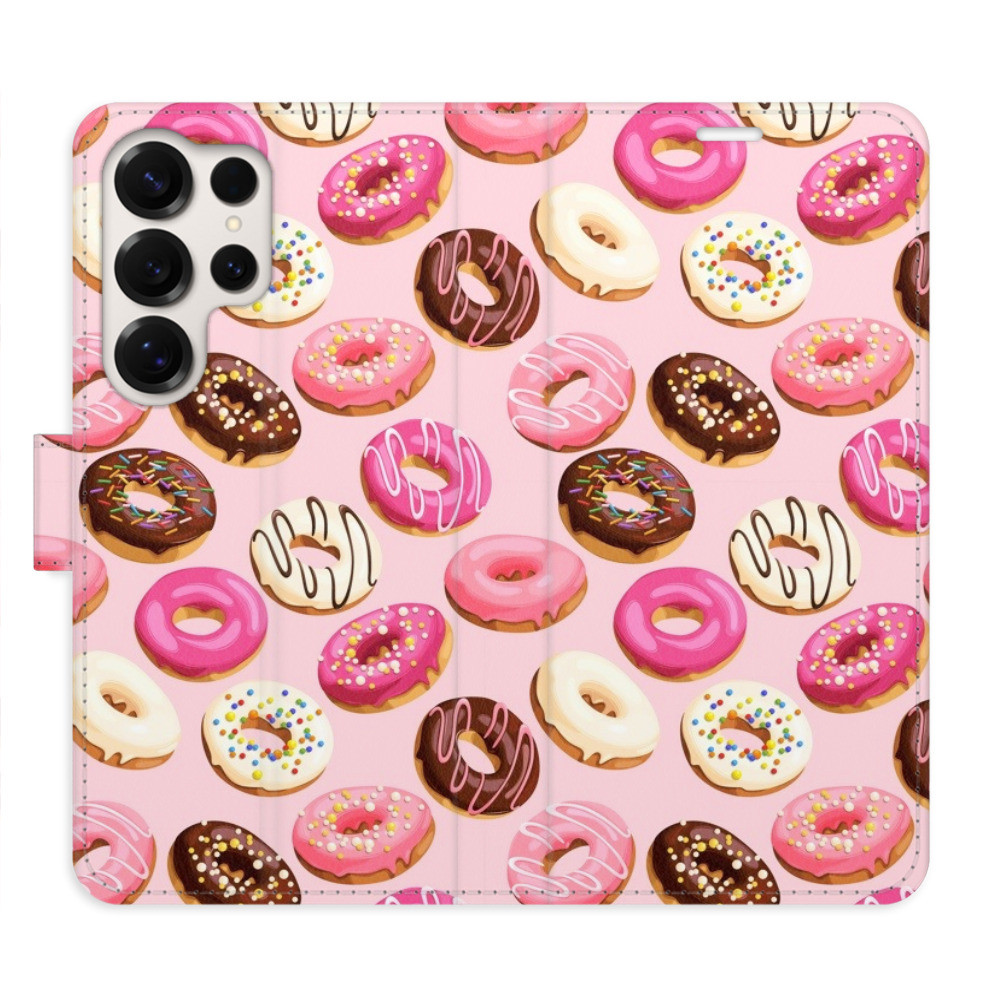Flipové puzdro iSaprio - Donuts Pattern 03 - Samsung Galaxy S25 Ultra