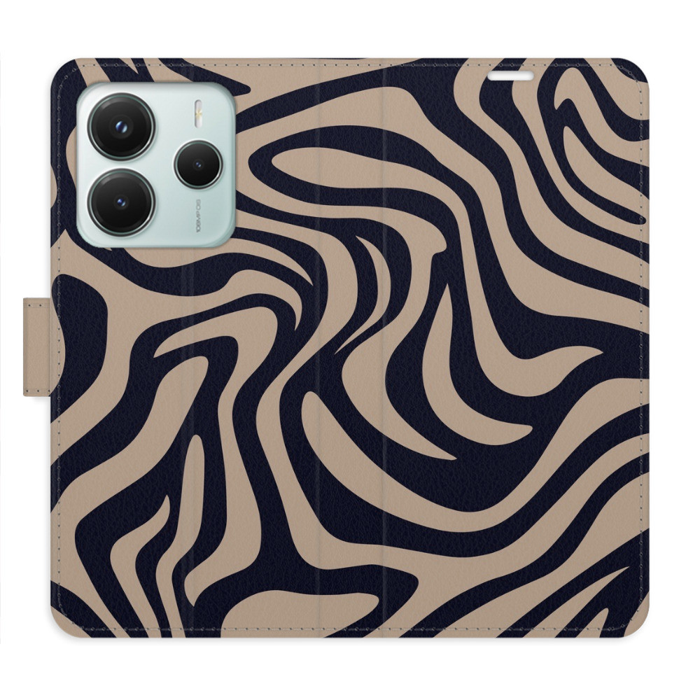 Flipové puzdro iSaprio - Zebra Black 02 - Xiaomi Redmi Note 14 5G