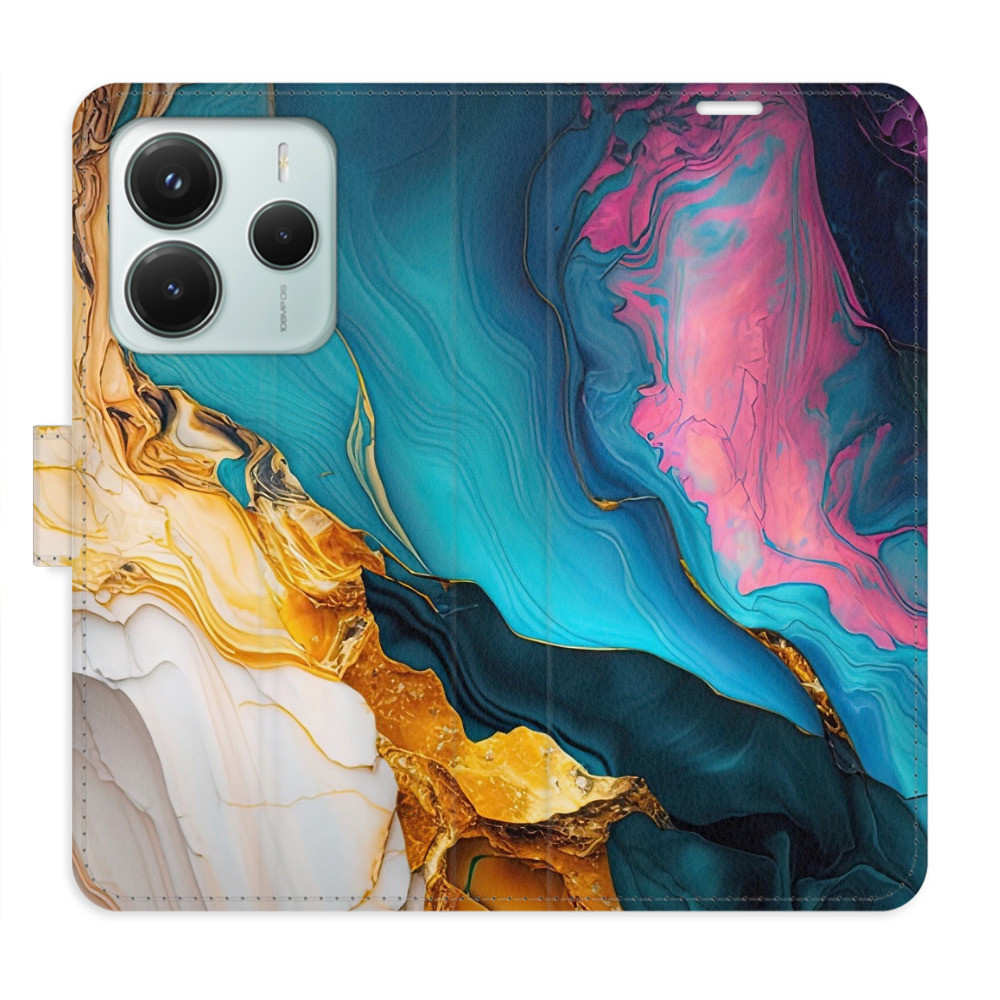 Flipové puzdro iSaprio - Colourful Marble - Xiaomi Redmi Note 14 5G
