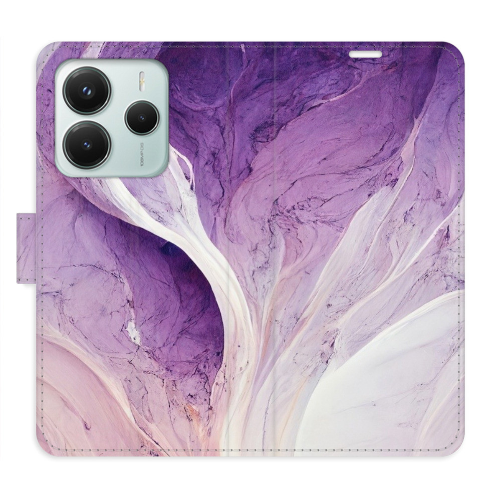 Flipové puzdro iSaprio - Purple Paint - Xiaomi Redmi Note 14 5G