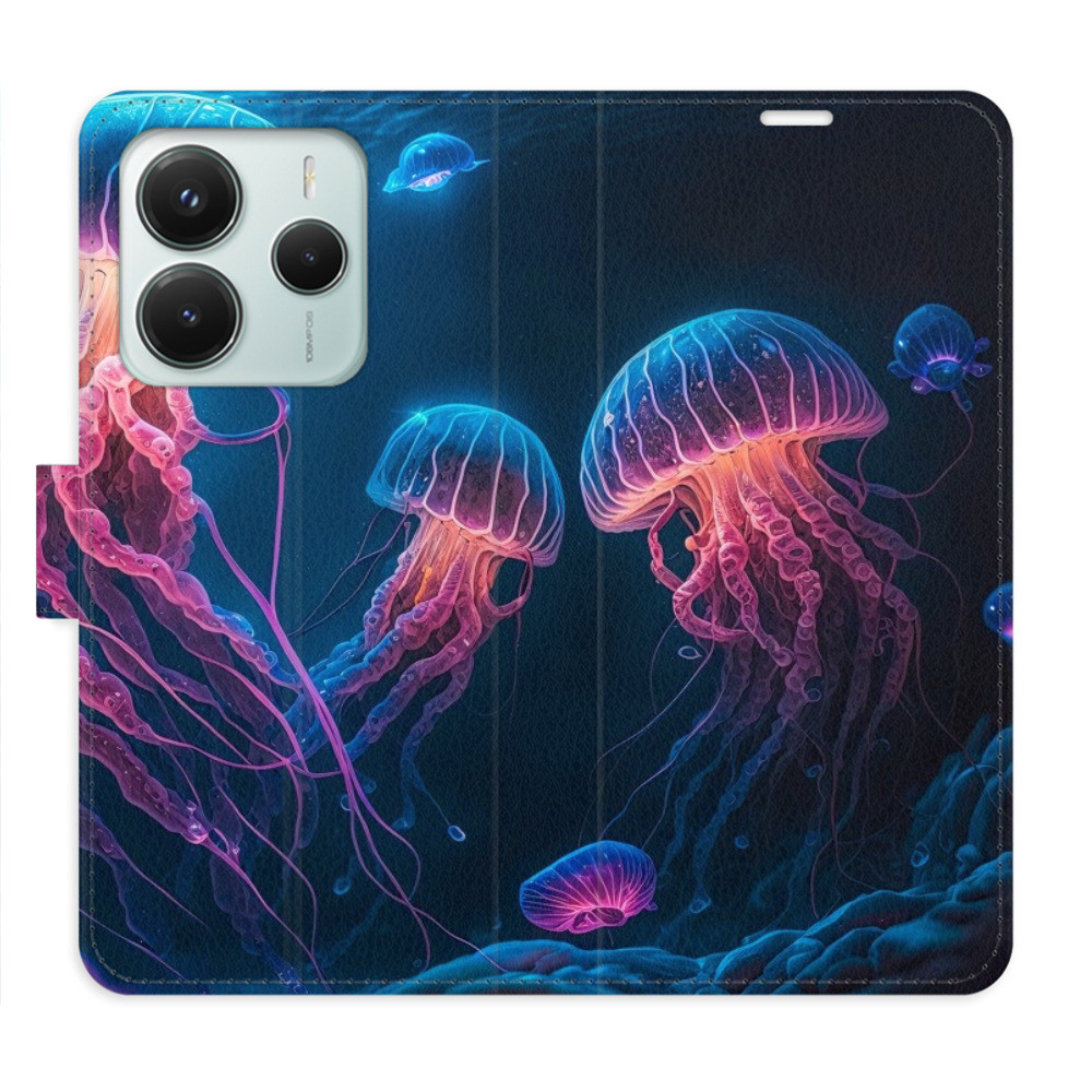 Flipové puzdro iSaprio - Jellyfish - Xiaomi Redmi Note 14 5G
