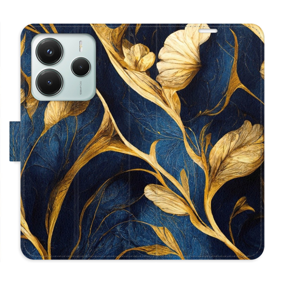 Flipové puzdro iSaprio - GoldBlue - Xiaomi Redmi Note 14 5G
