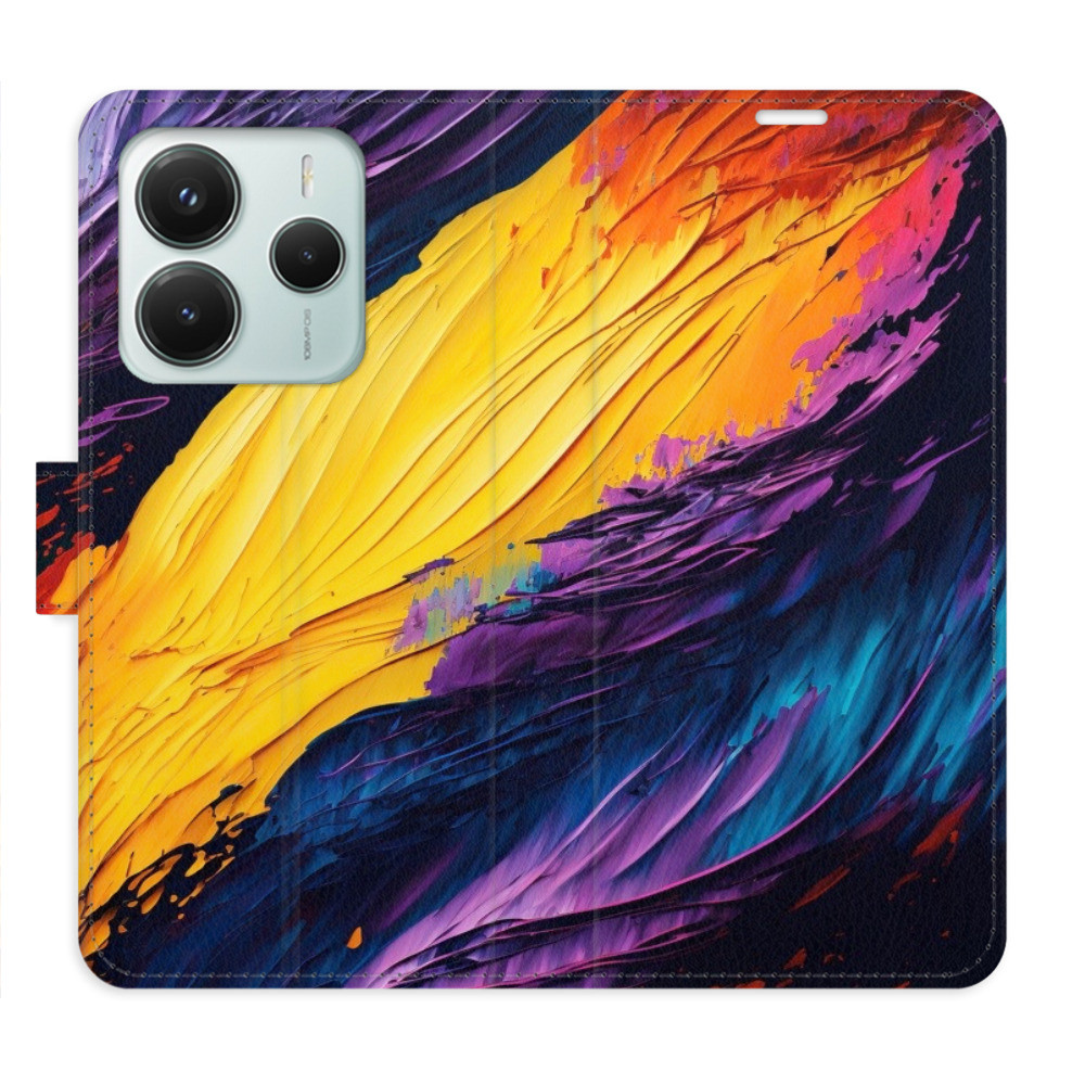 Flipové puzdro iSaprio - Fire Paint - Xiaomi Redmi Note 14 5G