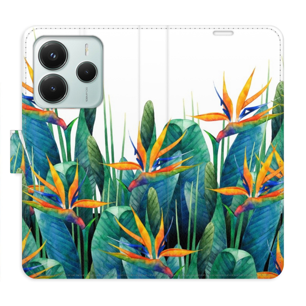 Flipové puzdro iSaprio - Exotic Flowers 02 - Xiaomi Redmi Note 14 5G