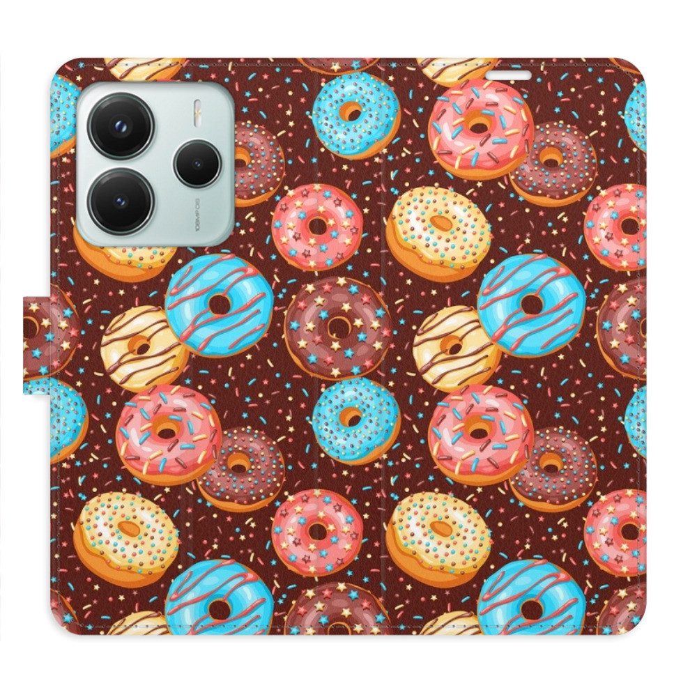 Flipové puzdro iSaprio - Donuts Pattern - Xiaomi Redmi Note 14 5G