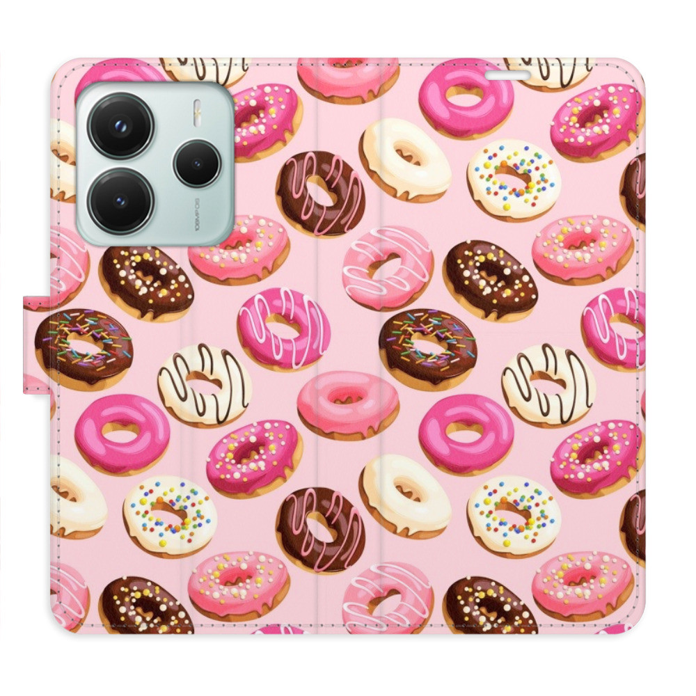 Flipové puzdro iSaprio - Donuts Pattern 03 - Xiaomi Redmi Note 14 5G