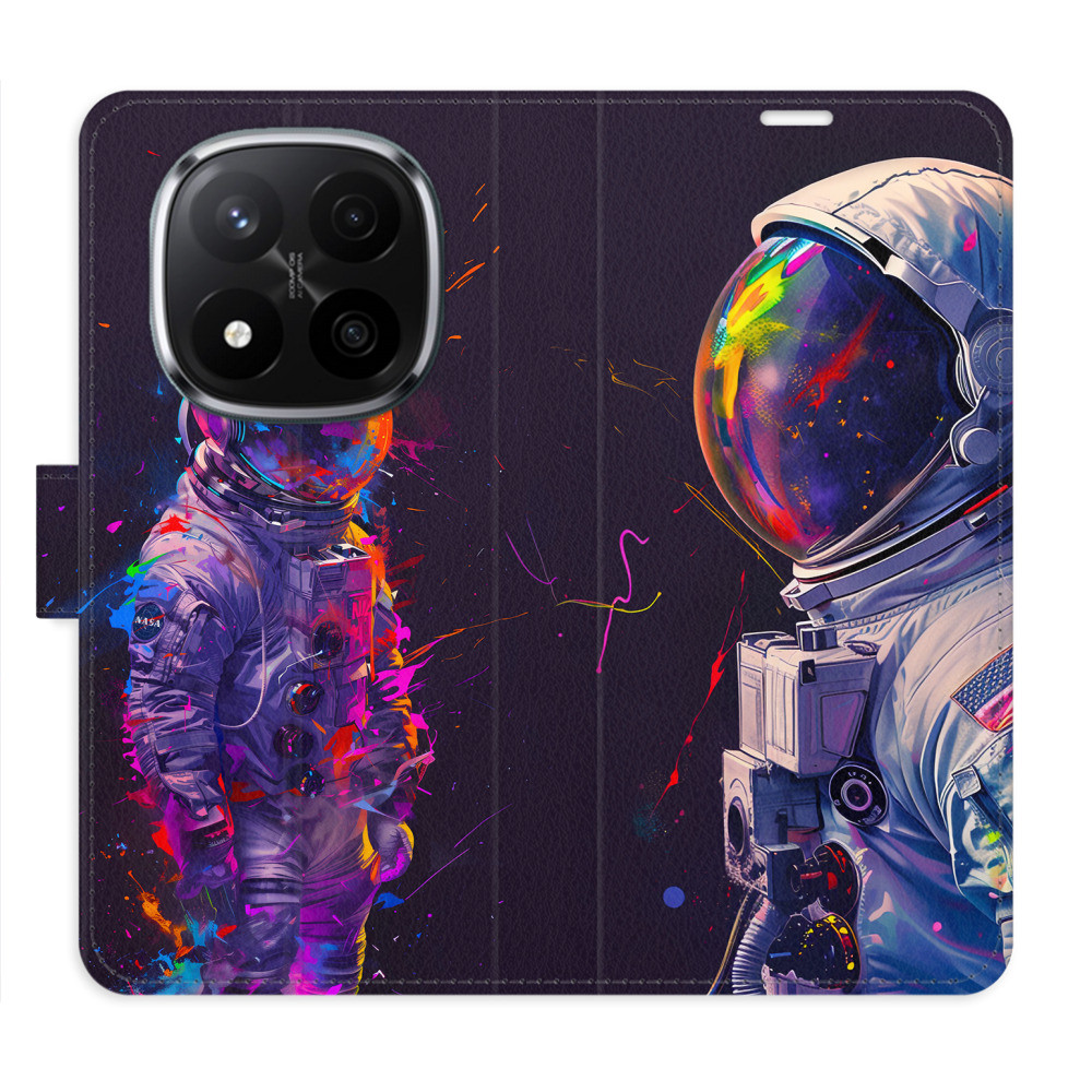 Flipové puzdro iSaprio - Neon Astronaut 02 - Xiaomi Redmi Note 14 Pro 5G/14 Pro+ 5G