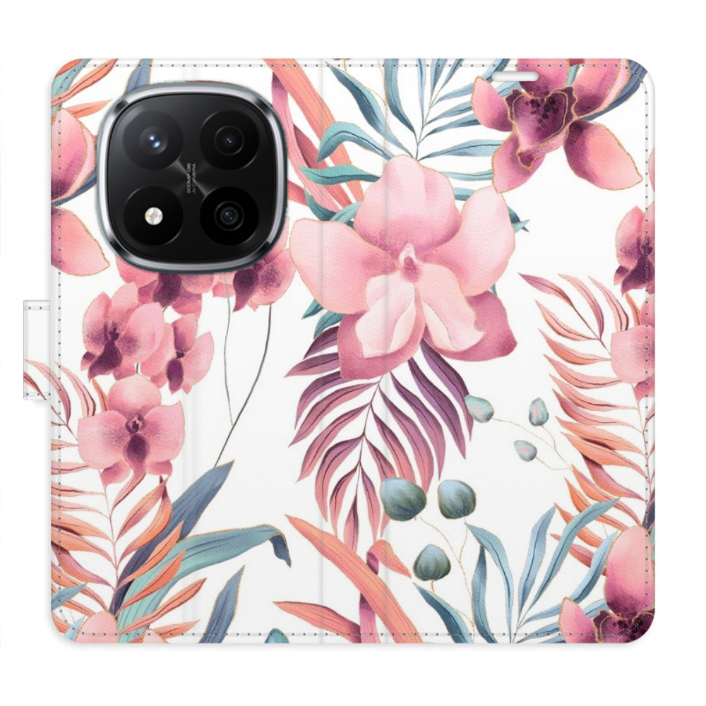 Flipové puzdro iSaprio - Pink Flowers 02 - Xiaomi Redmi Note 14 Pro 5G/14 Pro+ 5G