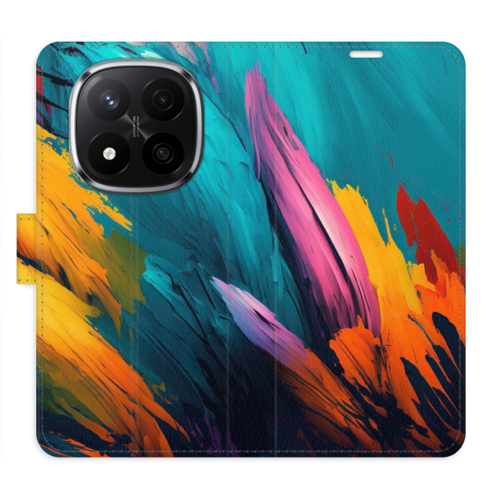 Flipové puzdro iSaprio - Orange Paint 02 - Xiaomi Redmi Note 14 Pro 5G/14 Pro+ 5G