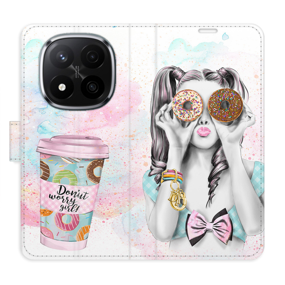 Flipové puzdro iSaprio - Donut Worry Girl - Xiaomi Redmi Note 14 Pro 5G/14 Pro+ 5G