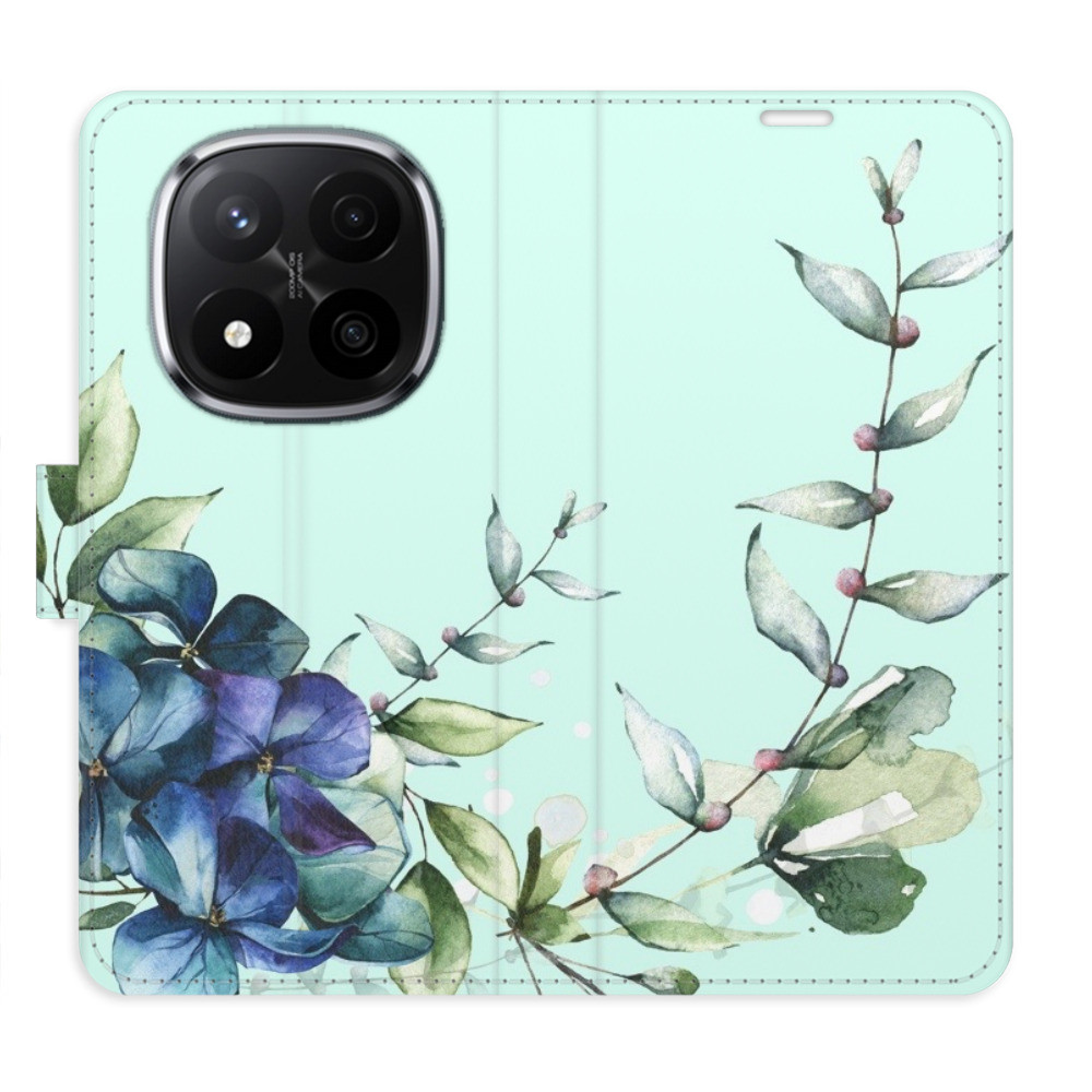 Flipové puzdro iSaprio - Blue Flowers - Xiaomi Redmi Note 14 Pro 5G/14 Pro+ 5G