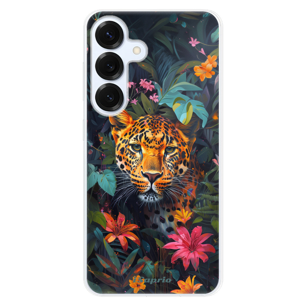 Odolné silikónové puzdro iSaprio - Flower Jaguar - Samsung Galaxy S25