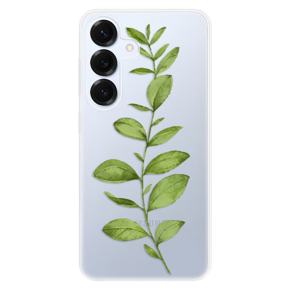 Odolné silikónové puzdro iSaprio - Green Plant 01 - Samsung Galaxy S25