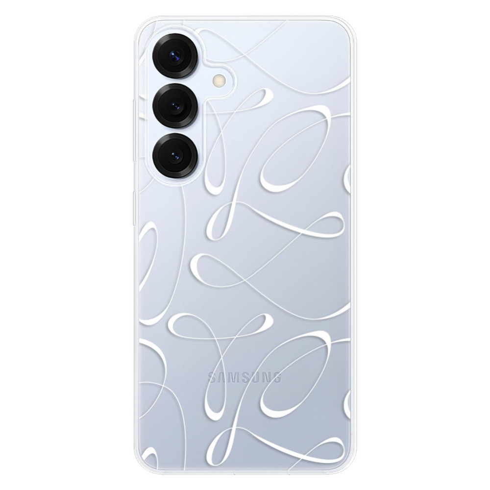 Odolné silikónové puzdro iSaprio - Fancy - white - Samsung Galaxy S25