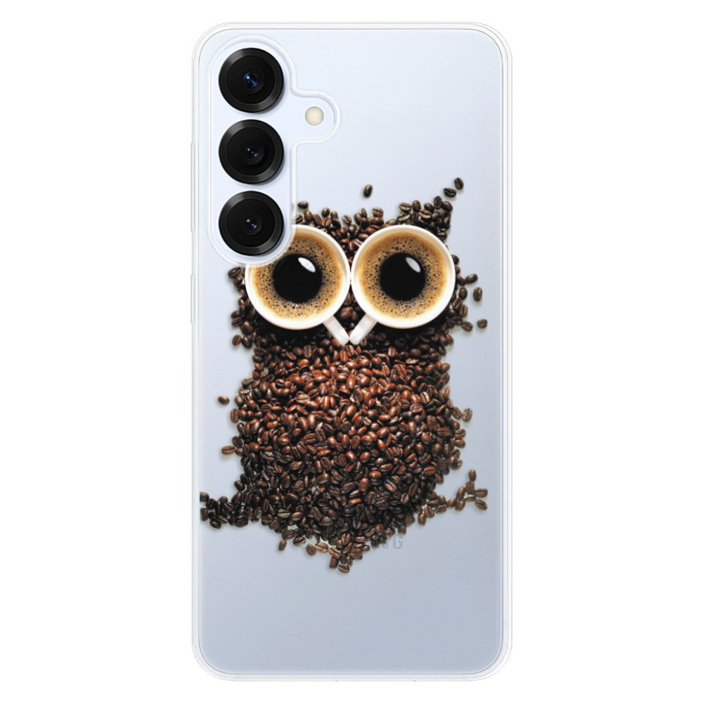 Odolné silikónové puzdro iSaprio - Owl And Coffee - Samsung Galaxy S25