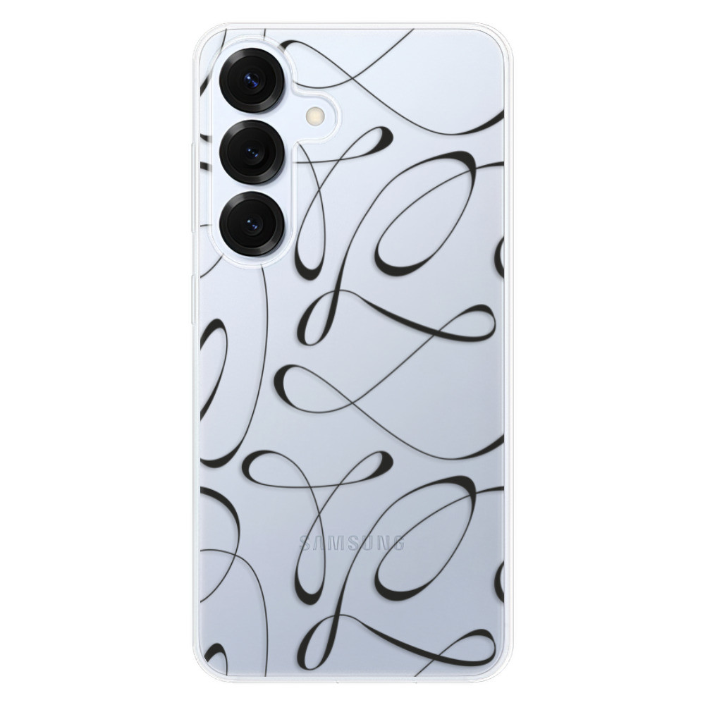 Odolné silikónové puzdro iSaprio - Fancy - black - Samsung Galaxy S25