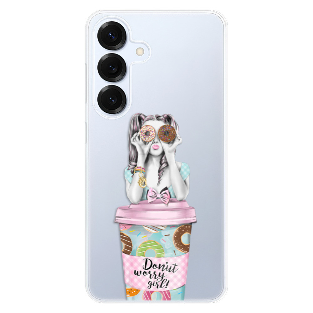 Odolné silikónové puzdro iSaprio - Donut Worry - Samsung Galaxy S25