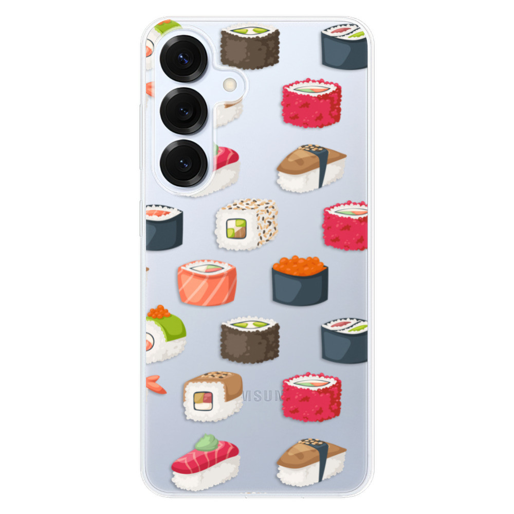 Odolné silikónové puzdro iSaprio - Sushi Pattern - Samsung Galaxy S25