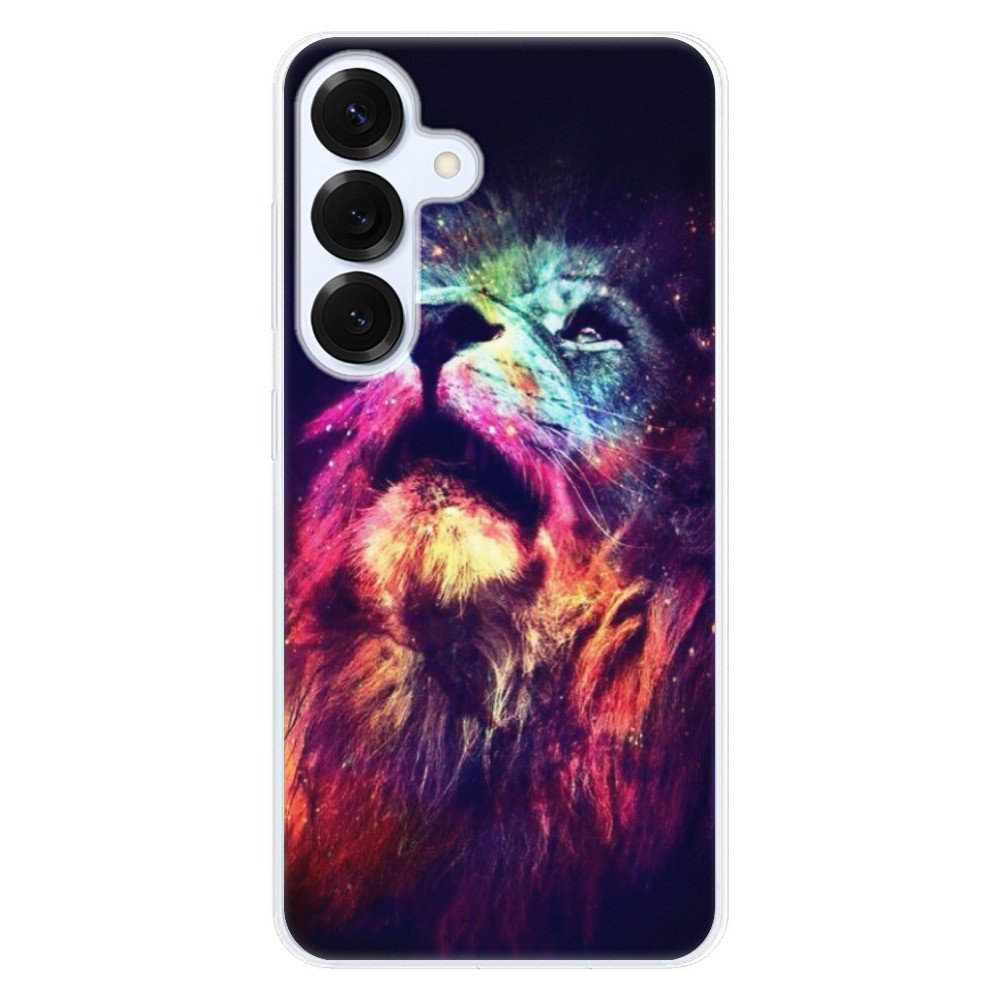 Odolné silikónové puzdro iSaprio - Lion in Colors - Samsung Galaxy S25