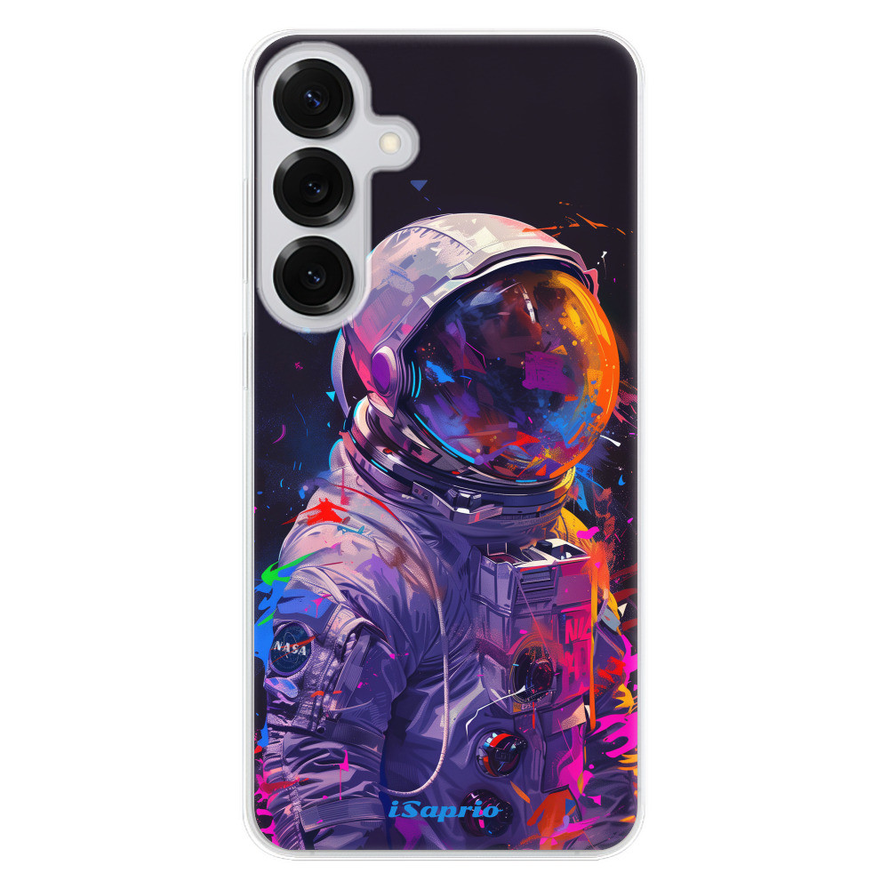 Odolné silikónové puzdro iSaprio - Neon Astronaut - Samsung Galaxy S25+