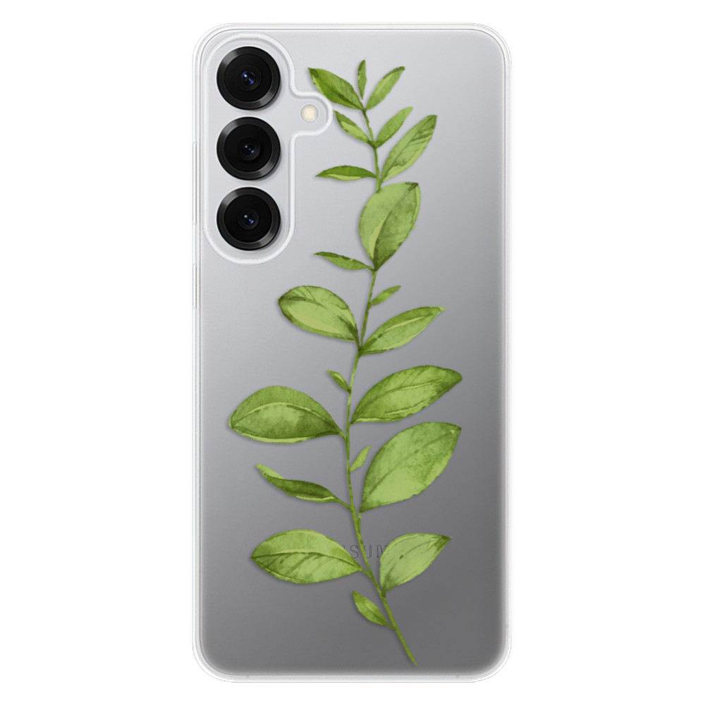 Odolné silikónové puzdro iSaprio - Green Plant 01 - Samsung Galaxy S25+