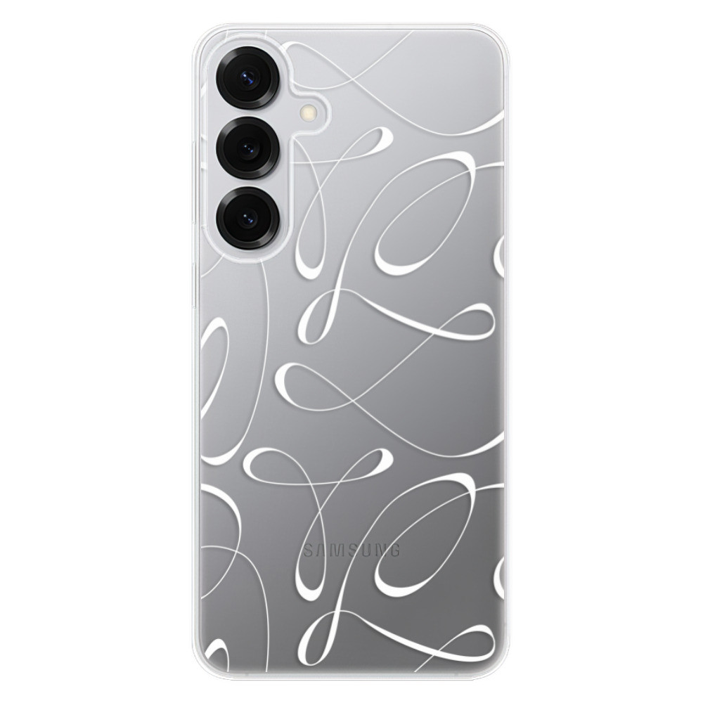 Odolné silikónové puzdro iSaprio - Fancy - white - Samsung Galaxy S25+
