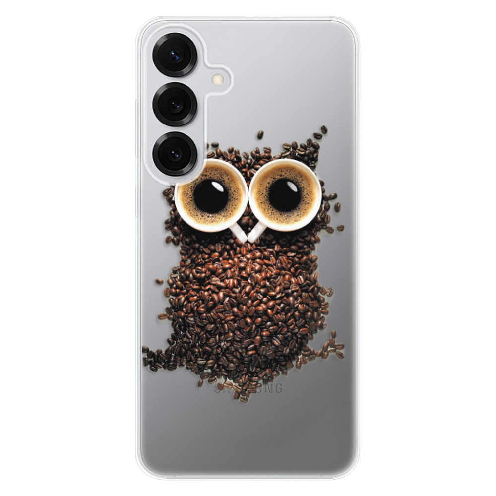 Odolné silikónové puzdro iSaprio - Owl And Coffee - Samsung Galaxy S25+
